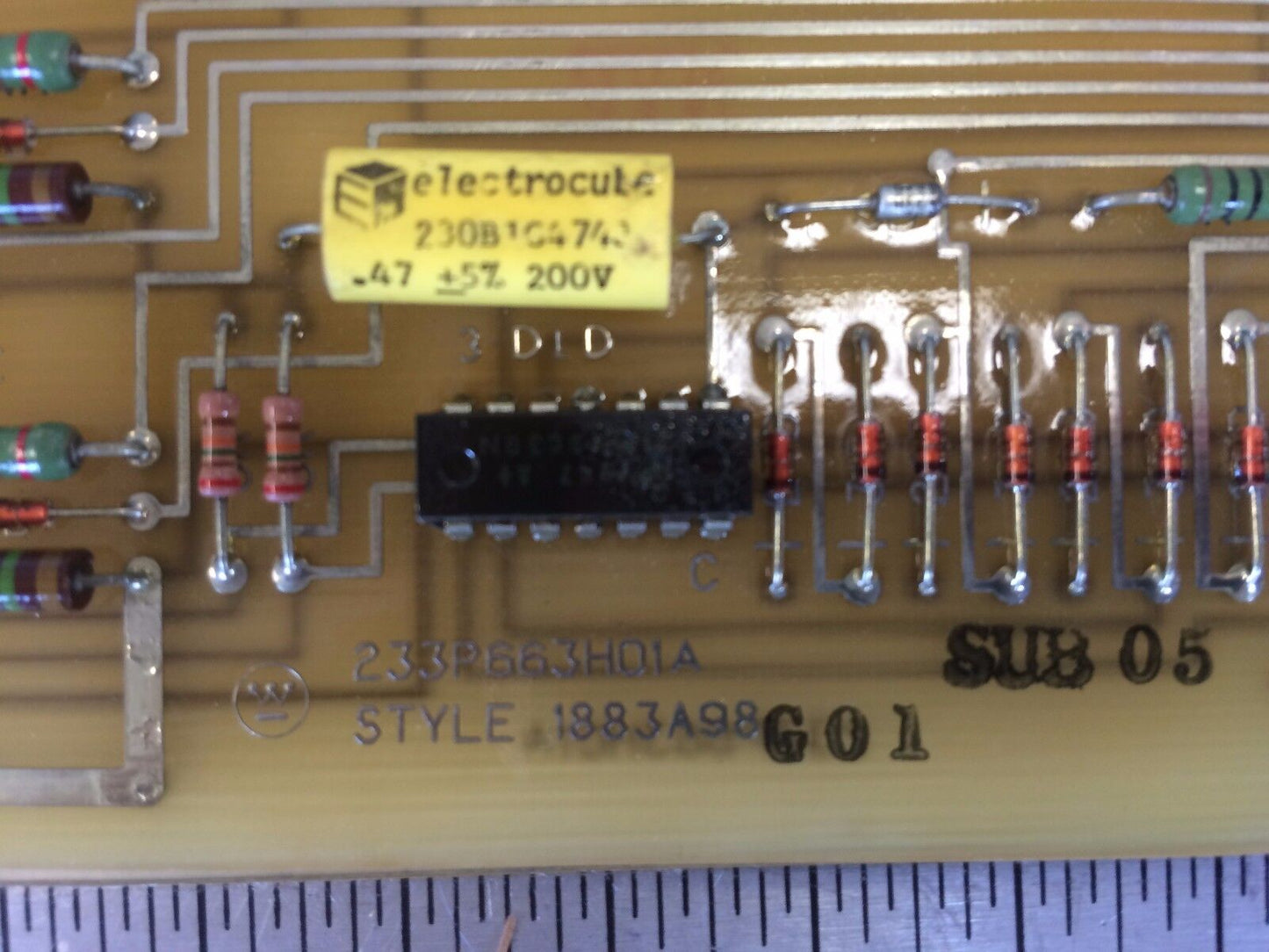 Westinghouse 1883A98g01,1883A98,233P663ho1a Dtr,233P663ho1a Board ,Cs