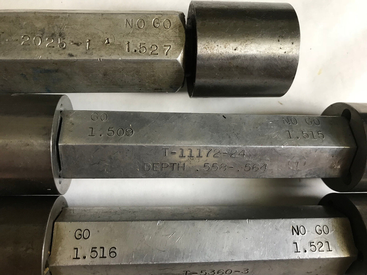 Lot The Pipe Machinery Go No Go Plug Gage Nogo 1.516 1.521 1.527 1.509 1.515,Ac