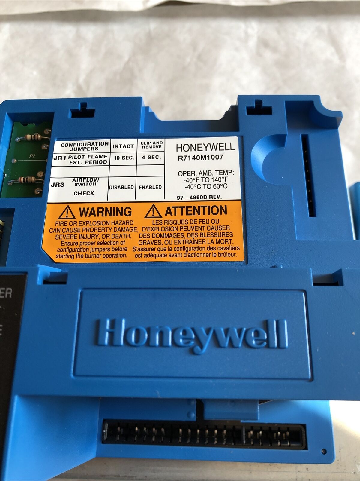 New Honeywell R7140m1007 Automatic Programming Burner Control Flame Safeguard,Df