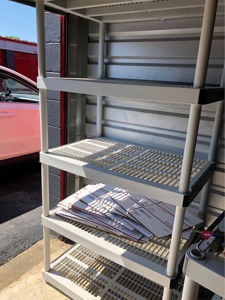 5-Tier Plastic Ventilated Storage Shelving Unit In Gray (36Wx72 Hx24d Sheve