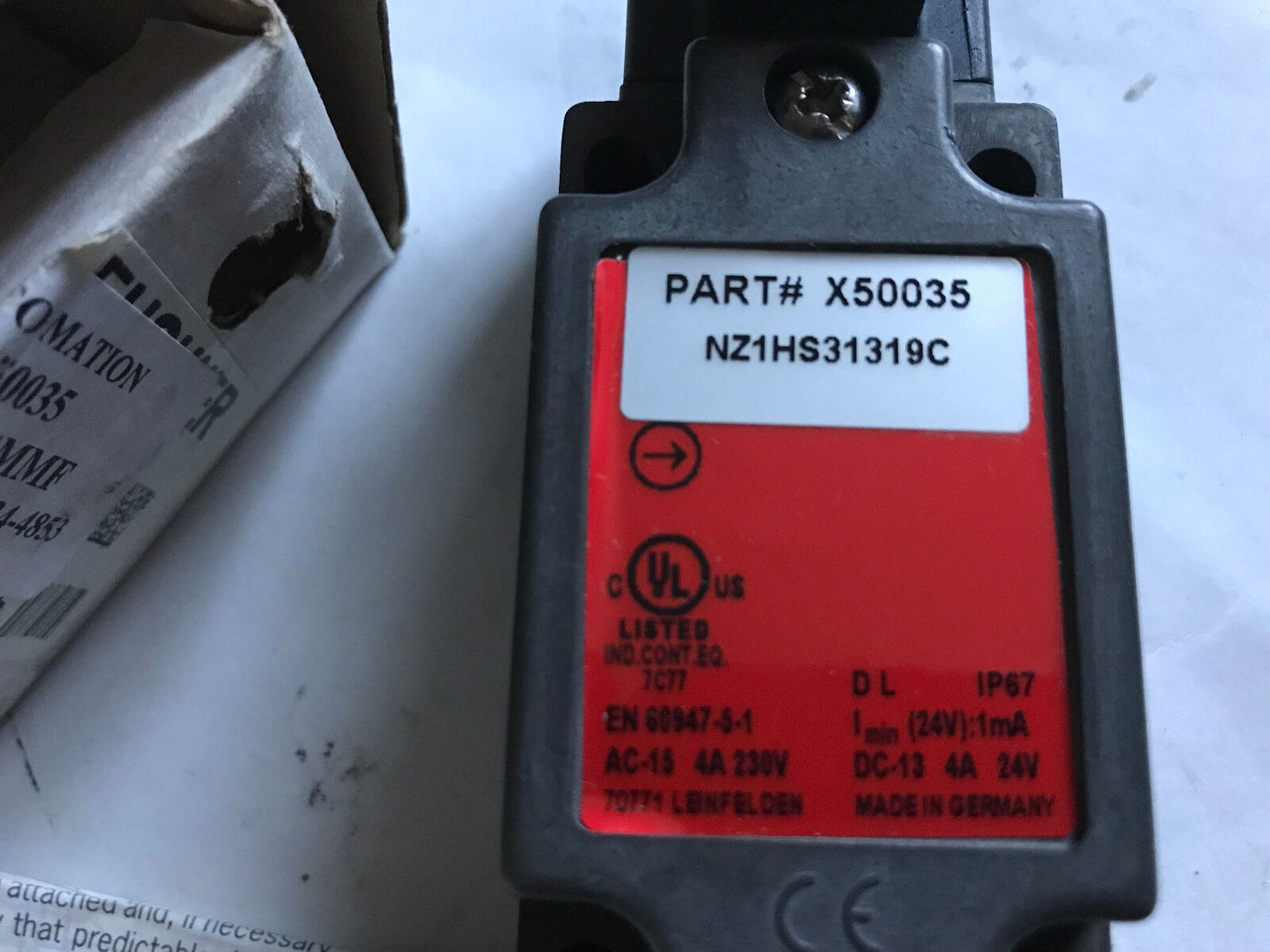 New Euchner X50035 Limit Switch P/N  X50035 Nz1hs31319c,Et