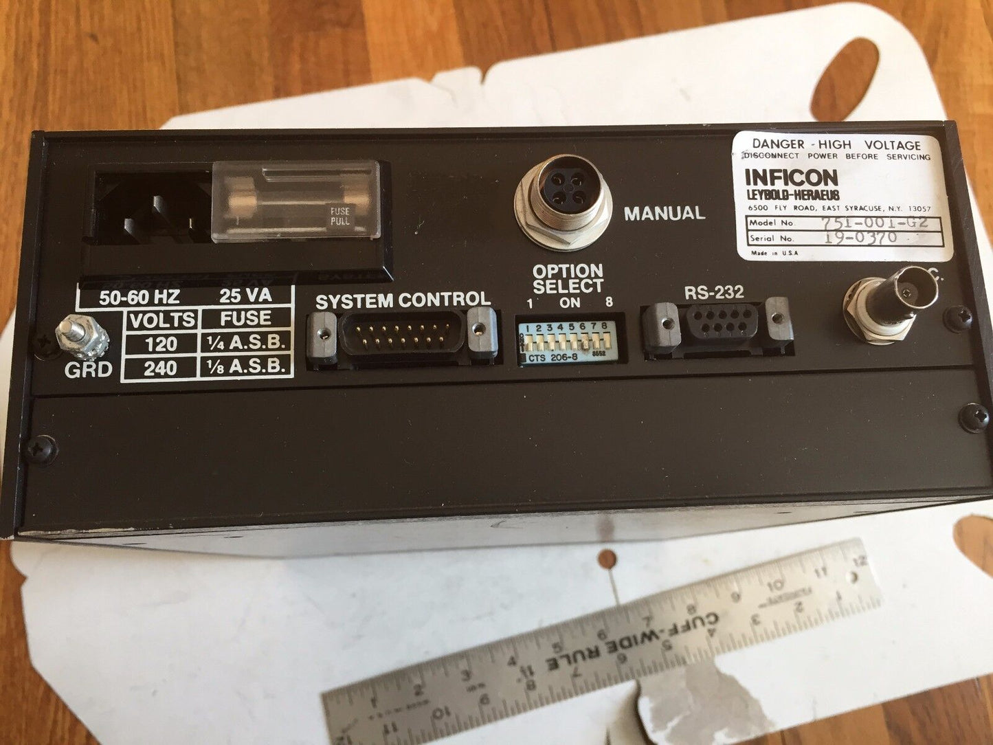 Inficon 751-001-G2,Inficon Xtc Leybold Heraeub Xtc Depostion Control,Bq