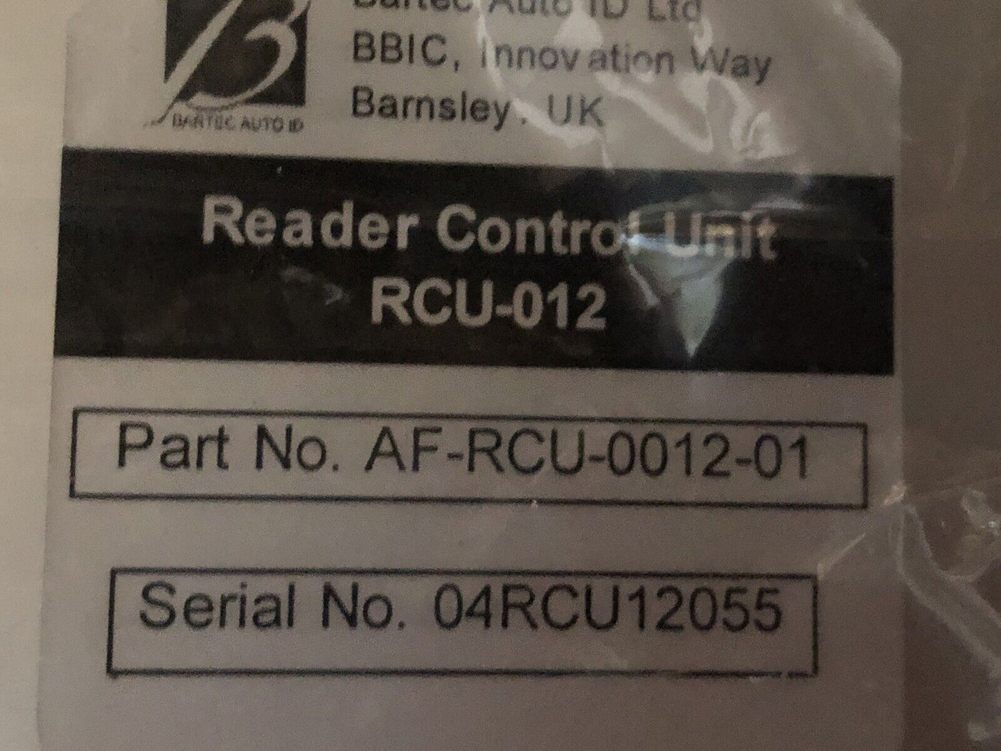 Rcu-012 Bartec Auto Af-Rcu-0012-01,Multi-Module Tpm Reader,Auto Id Limited,Ar