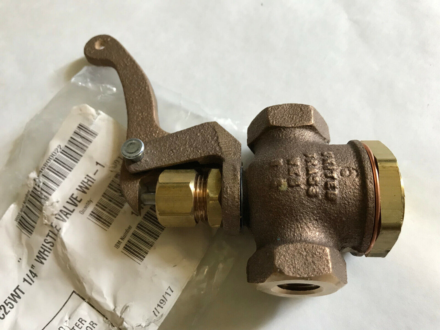 New 1/4 United Work Brass Whistle Valve 1/4" Ntp 200Wsp Live Steam Boiler Steam