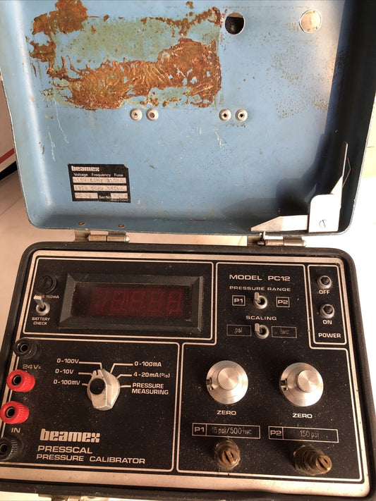 Beamex Pc12 Pc-12 Presscal Pressure Calibrator, 115/230 Vac,Da
