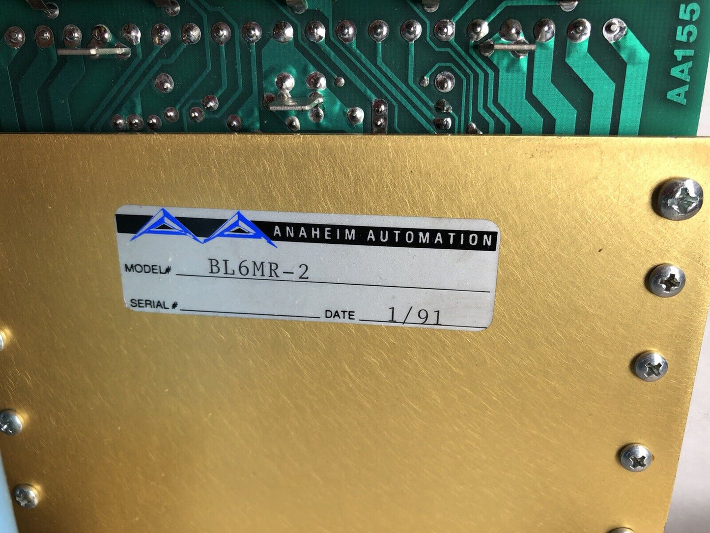 Anaheim Automation Bl6mr-2 Control Board,Aa1553  Assembly,Dh