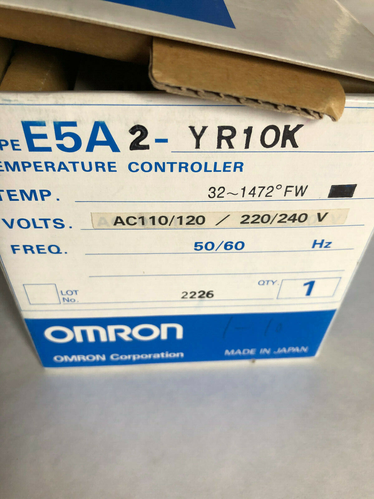 New Omron E5a2-Yr10k Temperature Controller,Omron E5a2 ,Ss