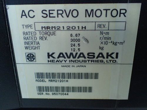 Kawasaki Mrm21201h Ac Servo Motor 3000Rpm,(Plastic Damaged),Bs