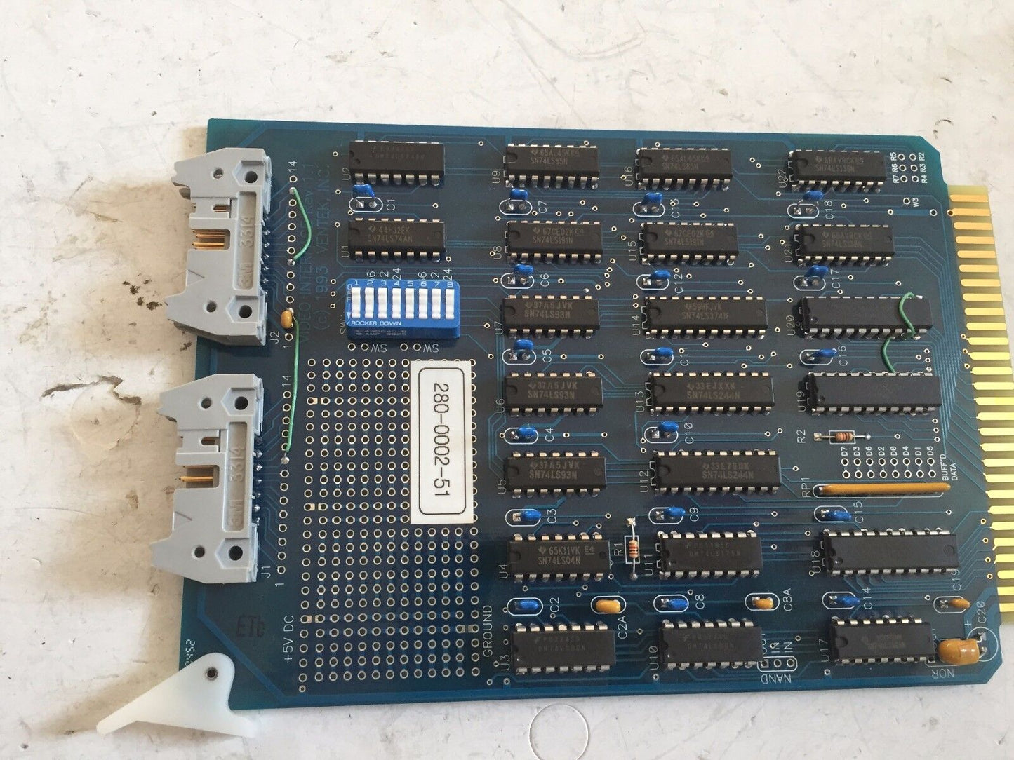 Ventek 280-0002-51 Video Interface Card Rev. 1.1 Pcb Board,Ss