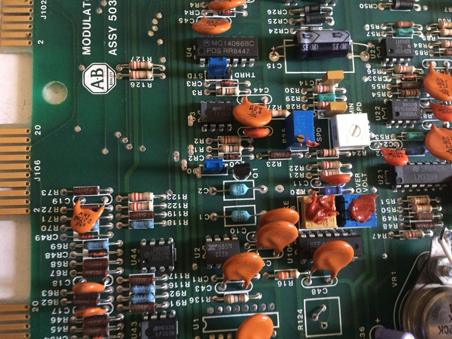 Allen-Bradley 50387 Rev P, Allen-Bradley Assy 50387 Modulator Logic Board,Ae,Tl