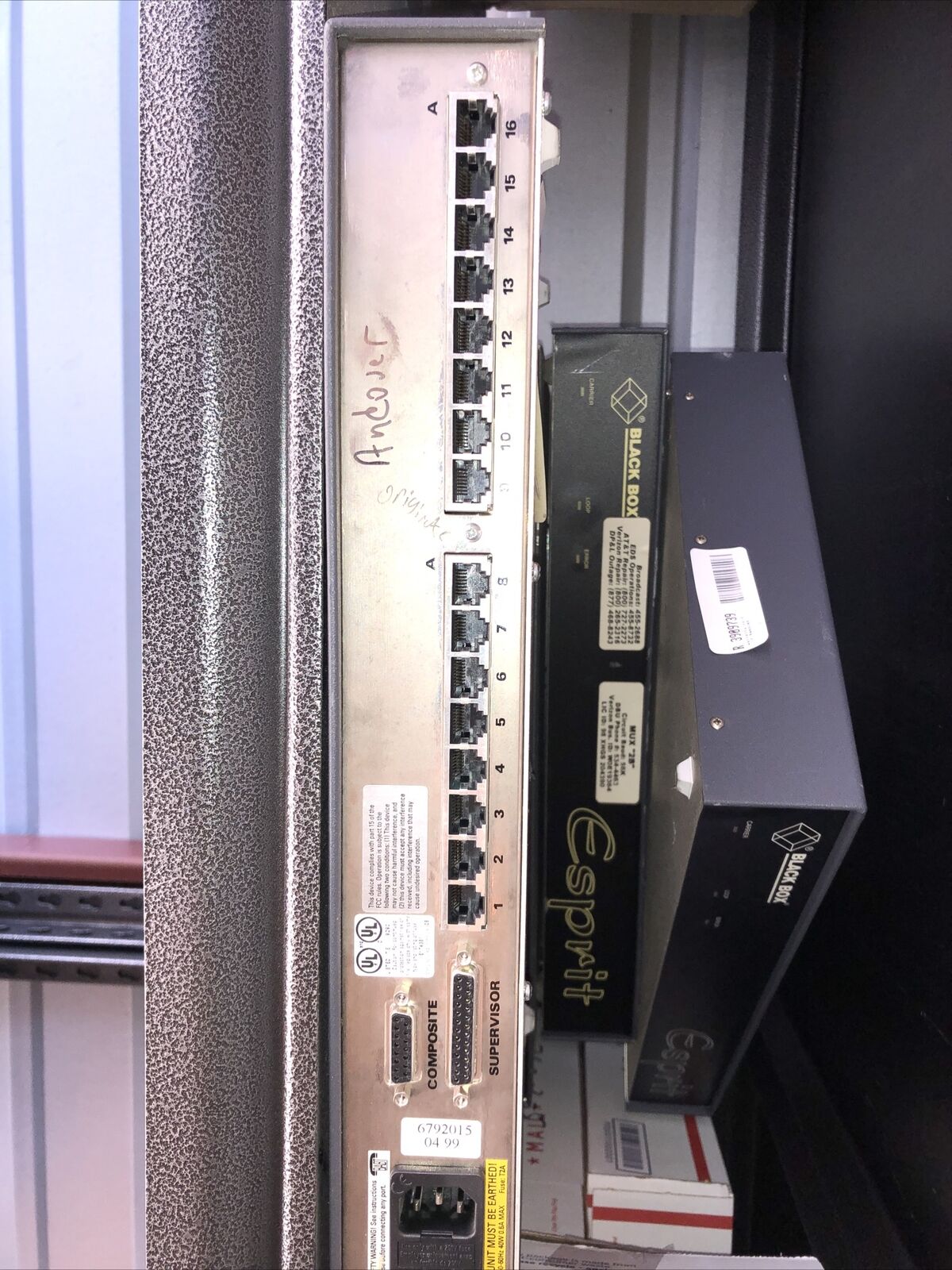 Black Box  Mx9073,Ce168 X,Blackbox Esprit Stat Mux 16-Channel V.35,Al