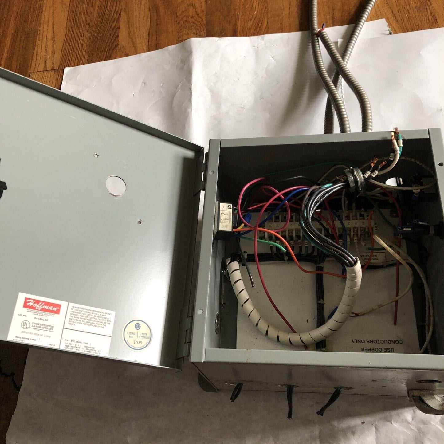 Hoffman A-10N106 Enclosure Box, Hoffman A 10N106, Hoffman A10n106,Al