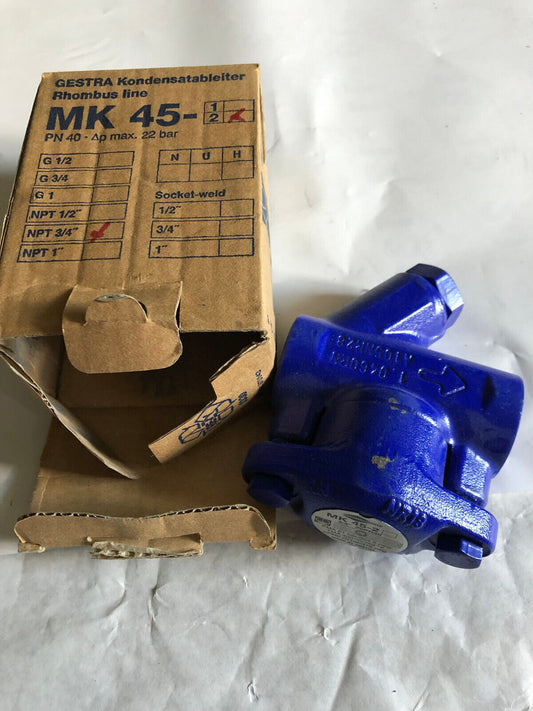 3/4" Flowserve Mk 45-2 3/4 20Pn40 Thermostatic Steam Trap,Gestra A105,Al