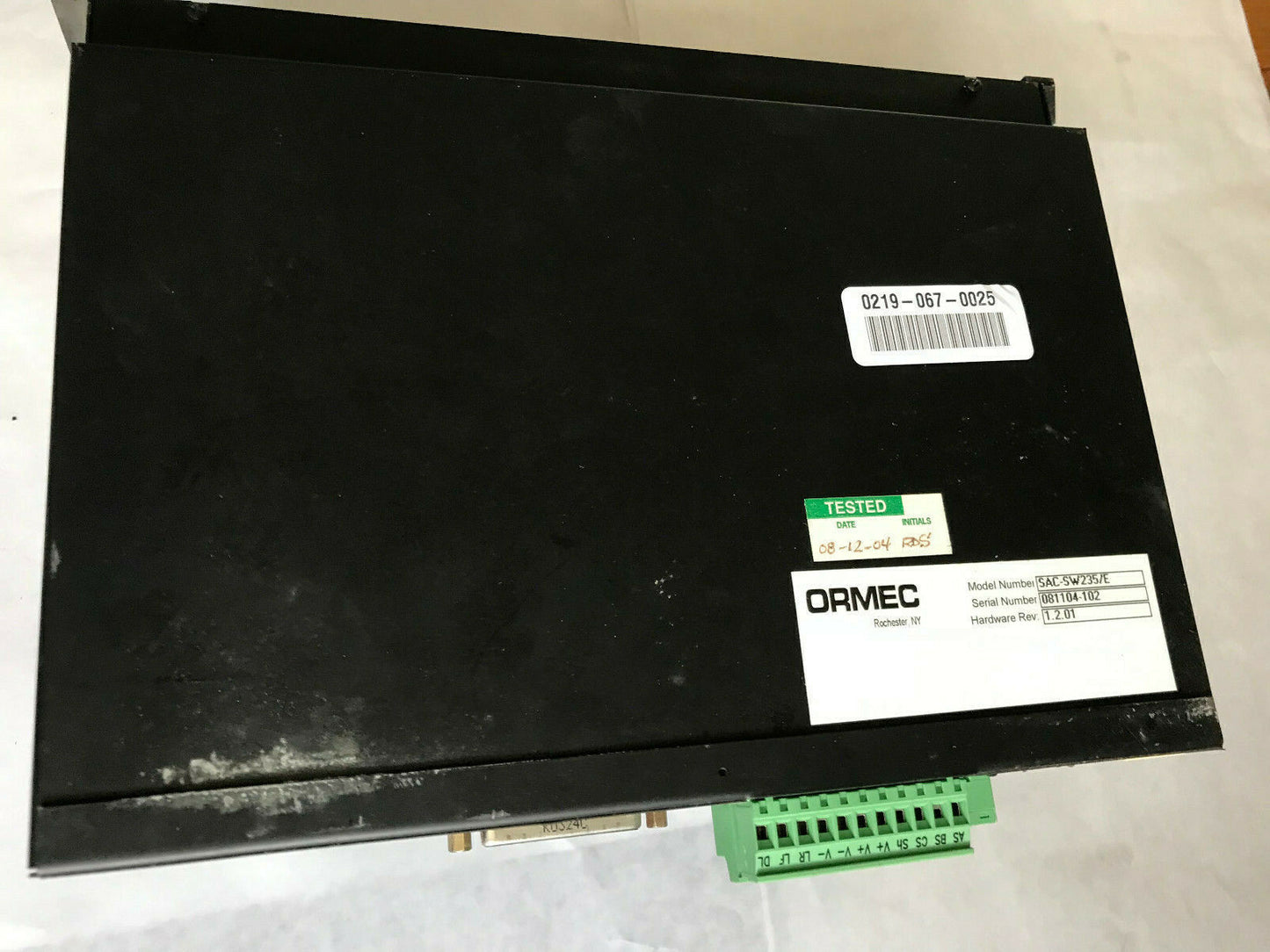 Ormec Sac-Sw235/E Wire Servo Drive Ormec Digital Orion,Sac-Sw235/E 1.2.01,Sm