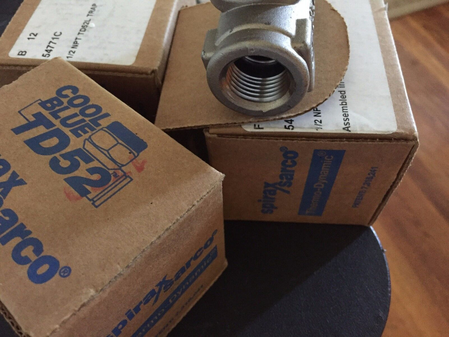 New 1/2" Npt Spirax-Sarco Td52l Thermodynamic Steam Trap Cool Blue 54771C,Eu,Hg