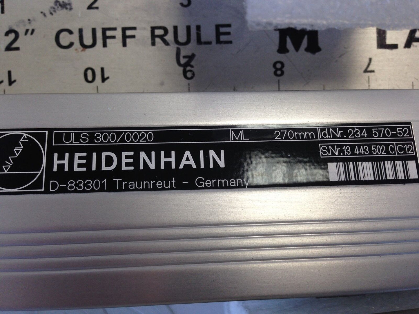 New Heidenhain Uls 300/0020,234 570-52 Linear Encoder, D-83301 Ml 270Mm,En