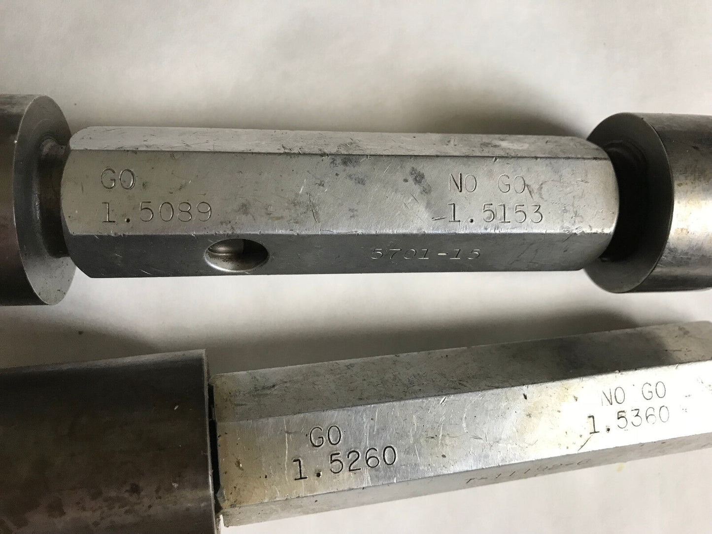 Lot The Pipe Machinery Go No Go Plug Gage Nogo 1.5089 1.5153  1.5260,Ac