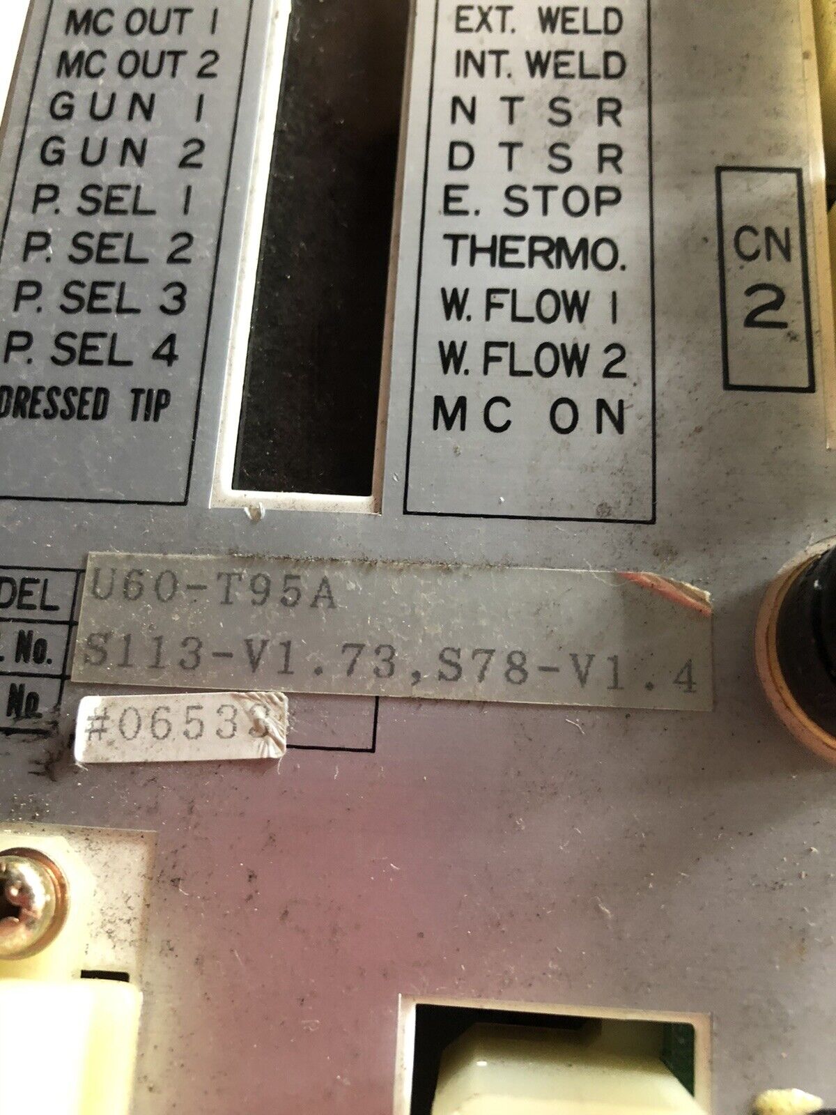 Wtc U60-T95a,U60s, S113-V1.73,S78-V1.4, Pc-805A-00A Welding Controller,Cw,Cf,To
