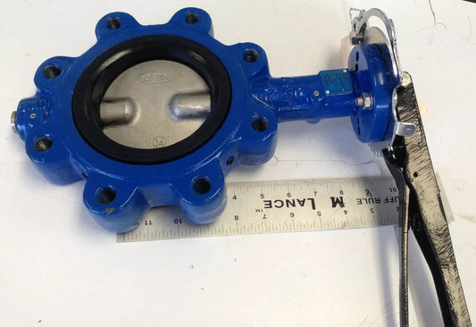New Flow 04C2245353 Manual 4" Butterfly Valve, Cf8m, Epdm, Ss17-4Ph A395,Fi