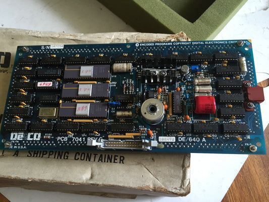 Deco De/640A,7041 Rev C,De/640 A Lcd Display Panel,Encoded Programs Pcb 7041,Cr