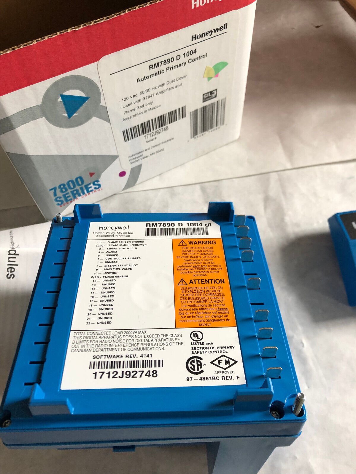 New Honeywell Rm7890d1004,Rm7890 D 1004,Rm7890d 1004 Burner Controller,Ay