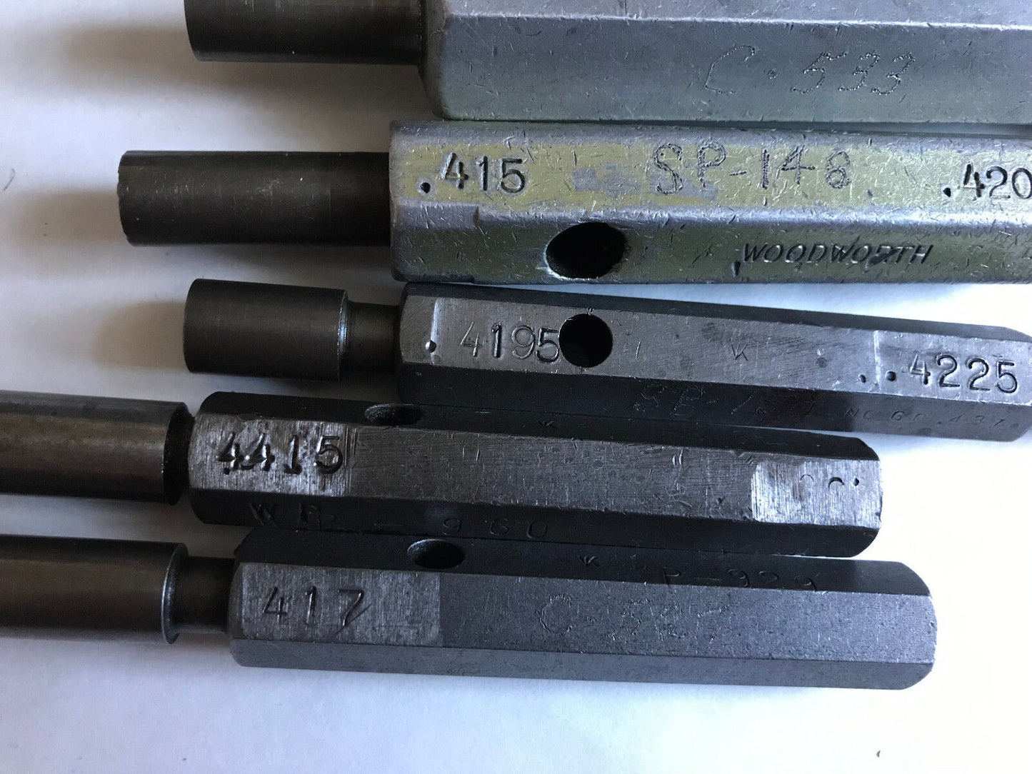 Lot The Pipe Machinery Go No Go Plug Gage .4195,.4225,.415,.420,.412,.423,Sa