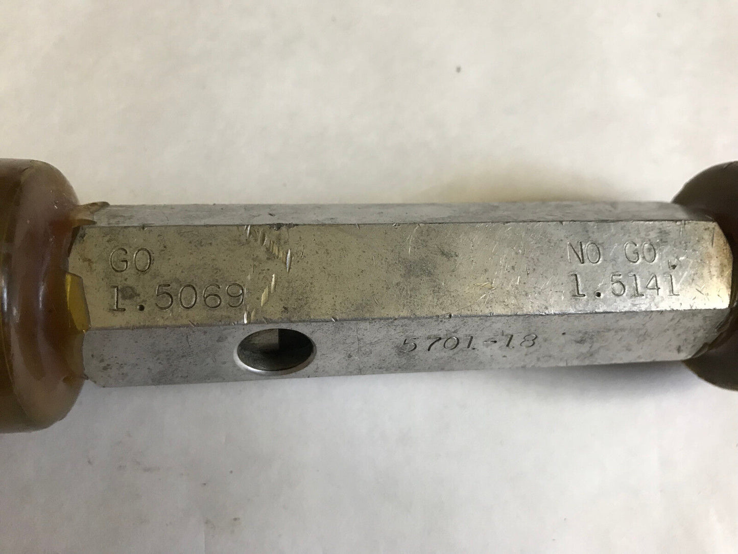 The Pipe Machinery Go No Go Plug Gage Nogo  1.5069,1.5141,Ac