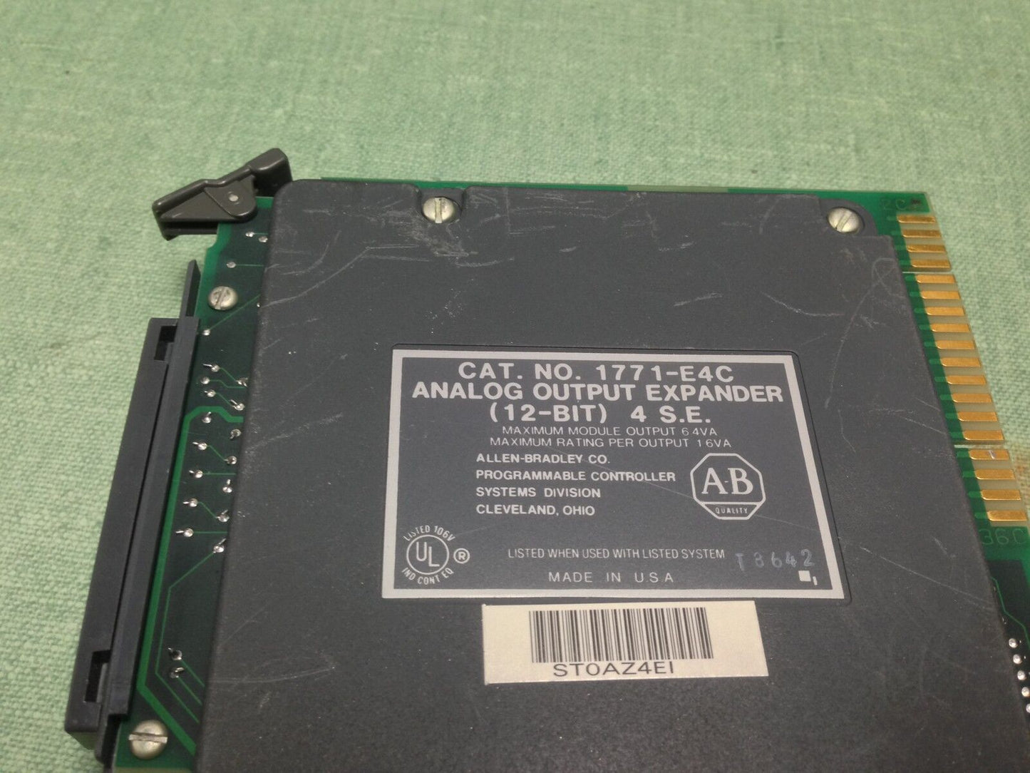 Allen Bradley 1771-E4c Analog Output Expander (12-Bit) 4 S.E. ,Sb