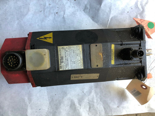 Ge Fanuc A06b-0128-B677#F208,6/3000,Ac Servo Motor,3Ph,114V,Rpm 3000,Td
