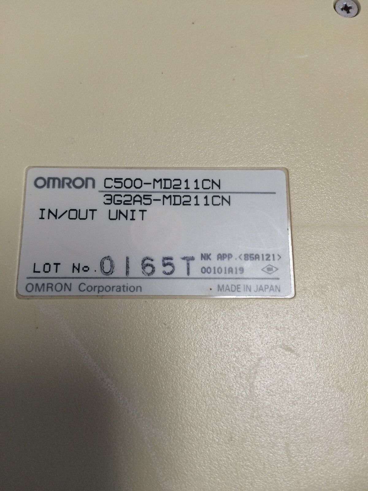 Omron C500-Md211cn Module 3G2a5-Md211cn In/Out Unit,Md211,Omron Md211cn,Bw