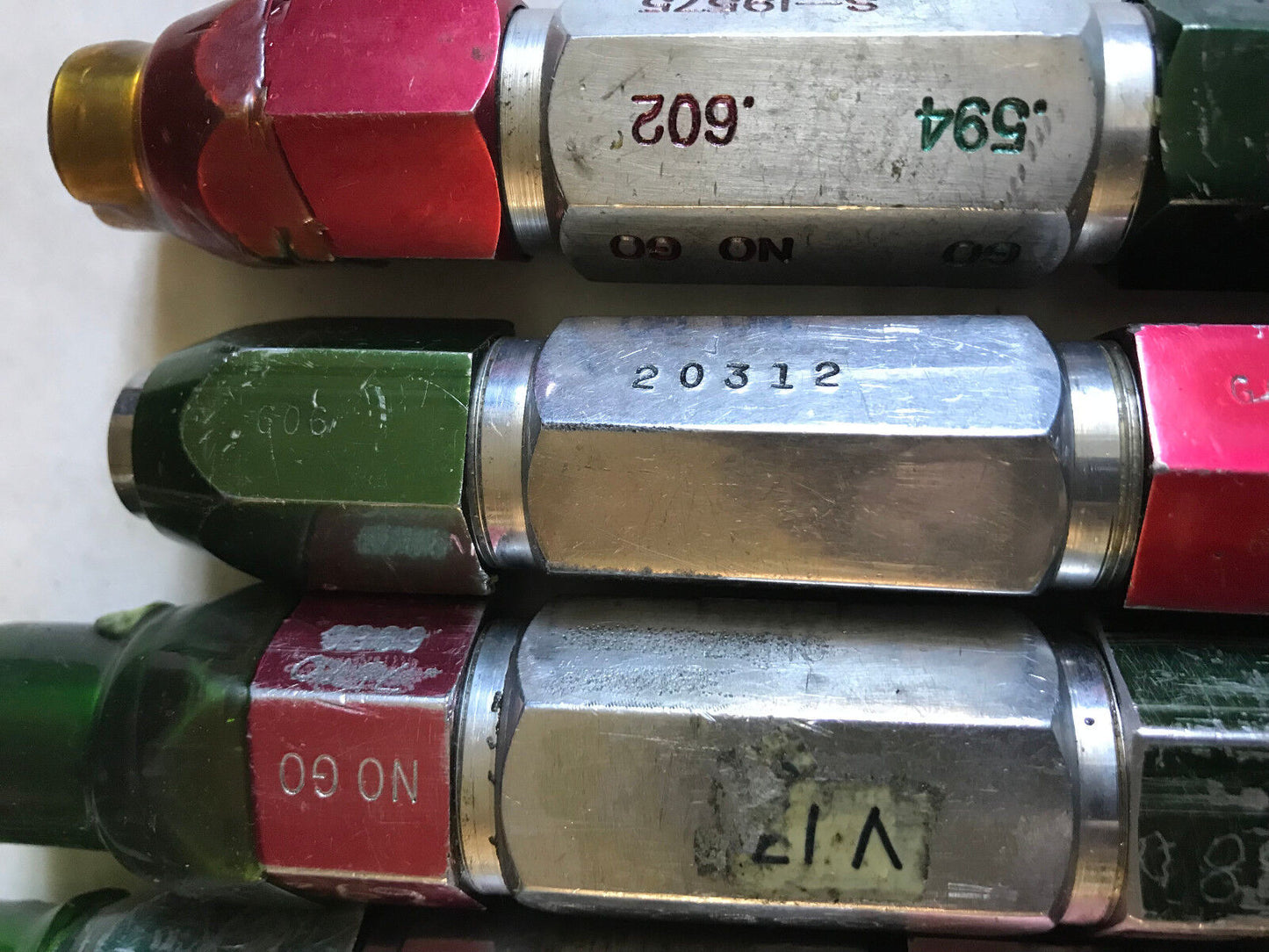 Lot Plug Gage Go Nogo Van Keuren .6100,6200,606,609,594,602,65625,6875,625,Es