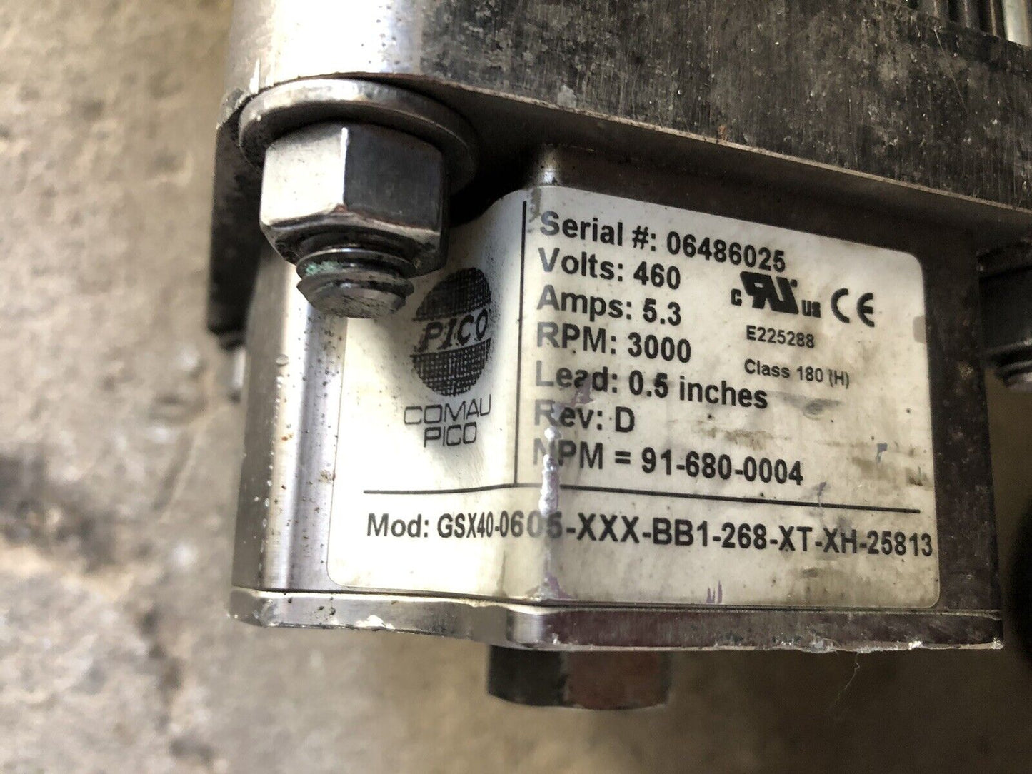 Comau-Pico Gsx40-0605-Xxx-Bb1-268-Xt-Xh-25813 Linear Servo Actuator,Tg