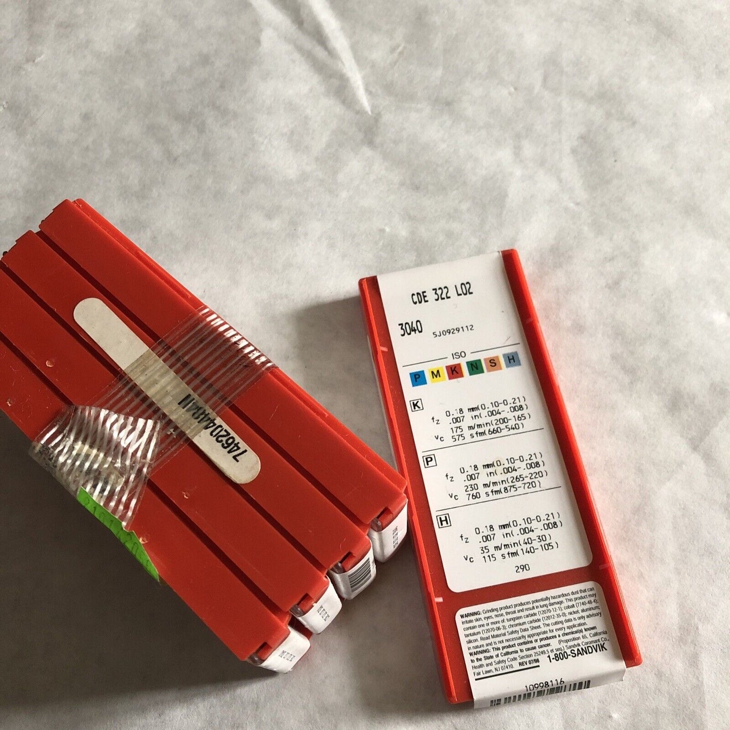 New Lot Of 50 Sandvik Coromant Cde 322 L02 Ceramic Insert 3040,Bv