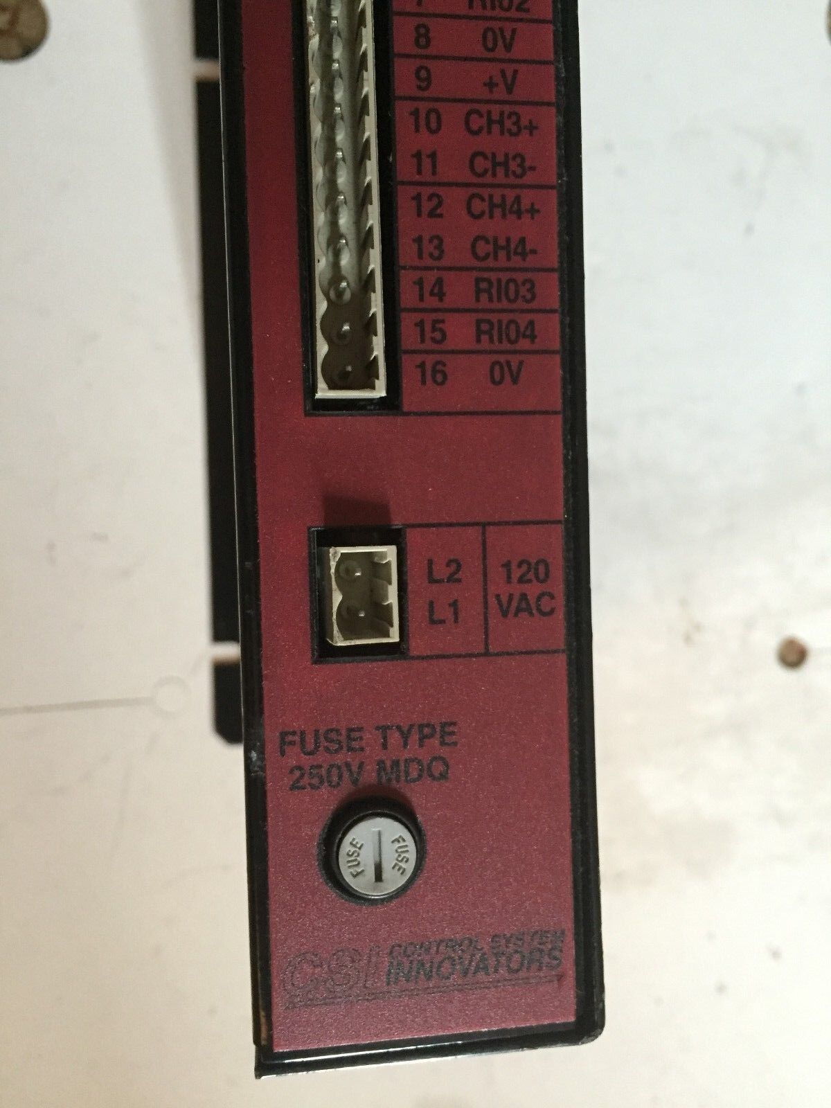Csi 77C400,Control System Innovators,Encoder Frequency Input Rail,Er