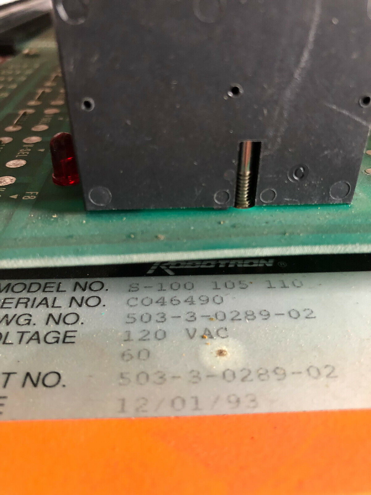 Rodotron S-100-105-110 Controller,Robotronics 503-3-0289-02,473-0-0210-0,Bl