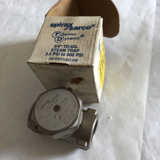 New 3/4" Npt Spirax Sarco 3/4 Td52l,B.M. 59314C Thermo-Dynamic Steam Trap,Bu