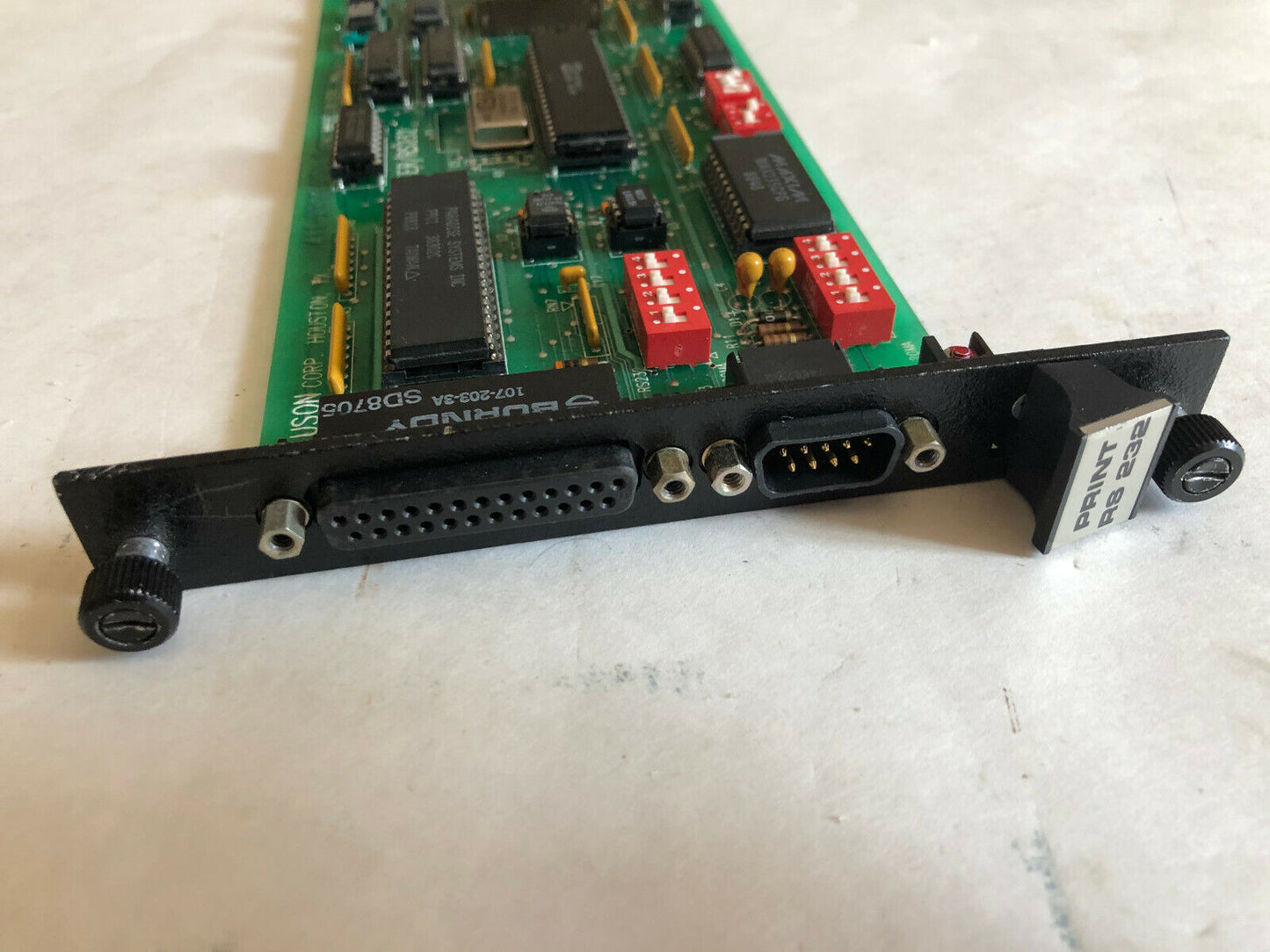 Uson 411-X300 Printer,Uson Print Rs232 Rev.C Circuit Board,Ad,Bv