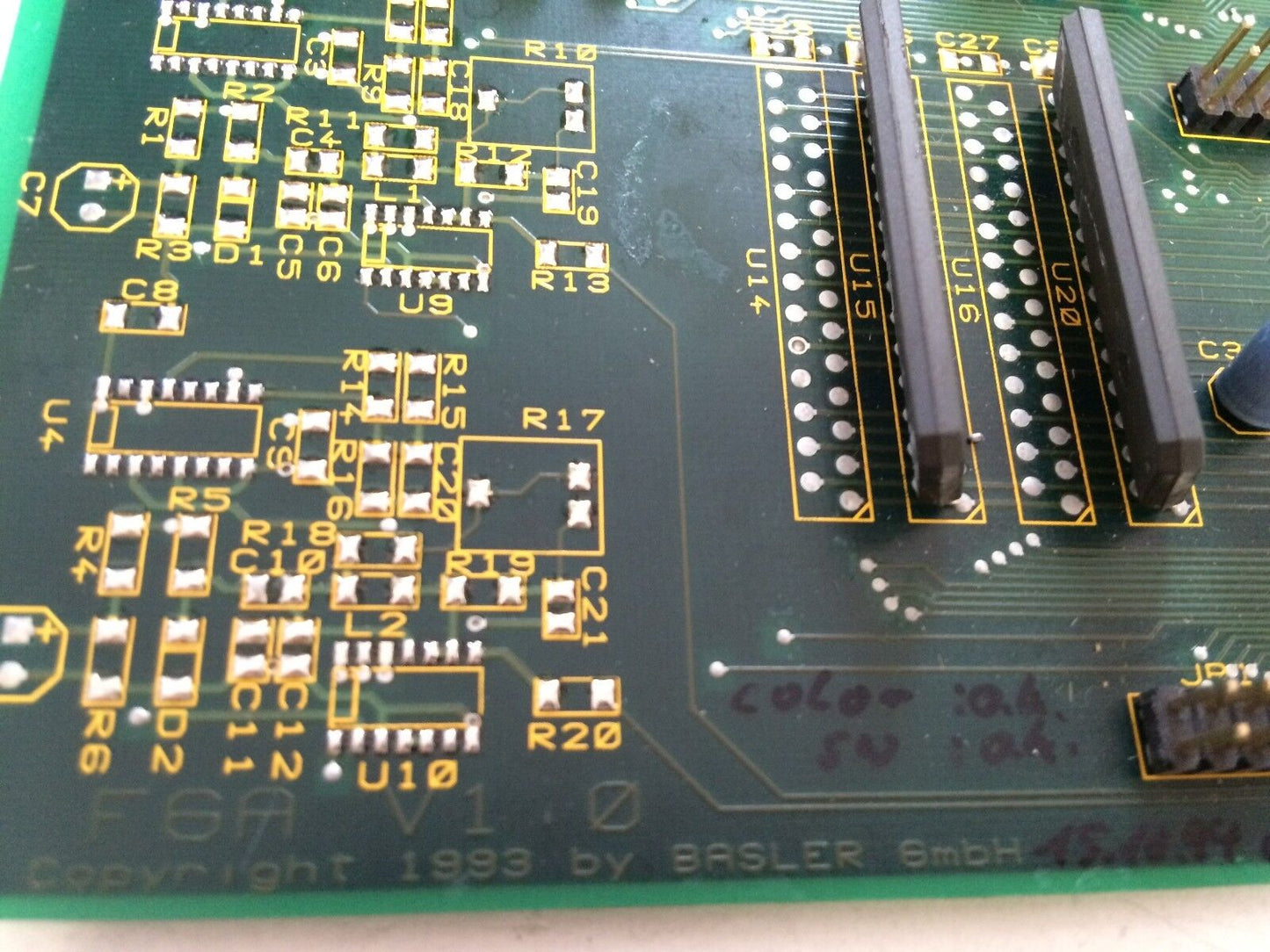 Basler Fga V1.0 Cf003004 Pcb Board, Asler F6a V1.0   Ch,Ee