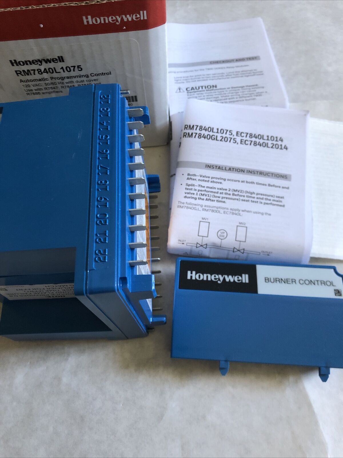 New Honeywell Rm7840 L 1075, Rm7840l1075 Burner Control, Rm7840l 1075,Bu