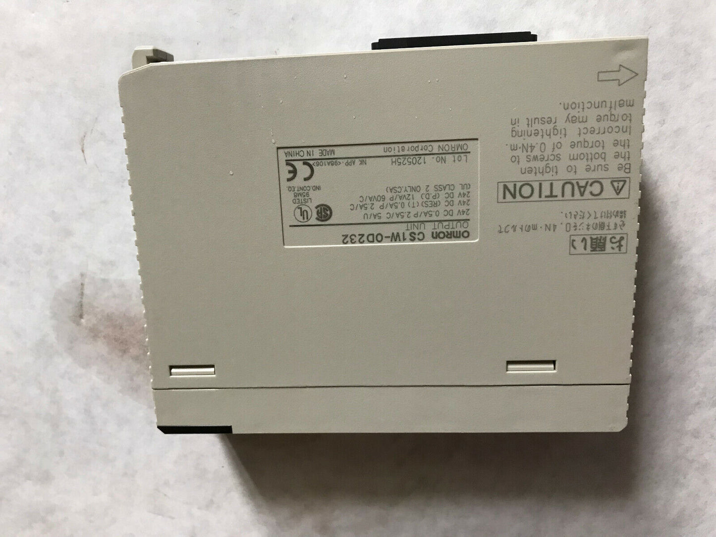 Omron Cs1w-Od232 Output Unit,Od232 Ch Cs, 24V Dc .5A/P,Ad