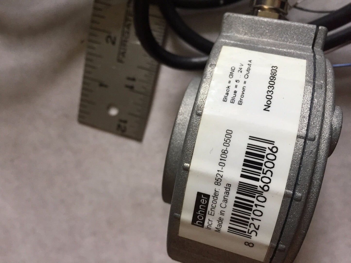 New Hohner 8521-0106-0500 Incremental Encoder Motor Hohner 392351,Cr,Br