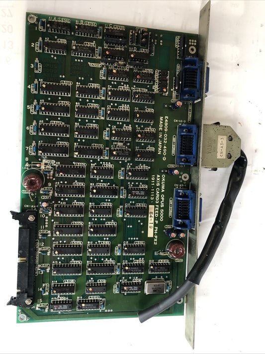 Okuma E4809-032-490-D,Okuma Opus 5000 Axis 1911-1113 Feed Control Board,Fl