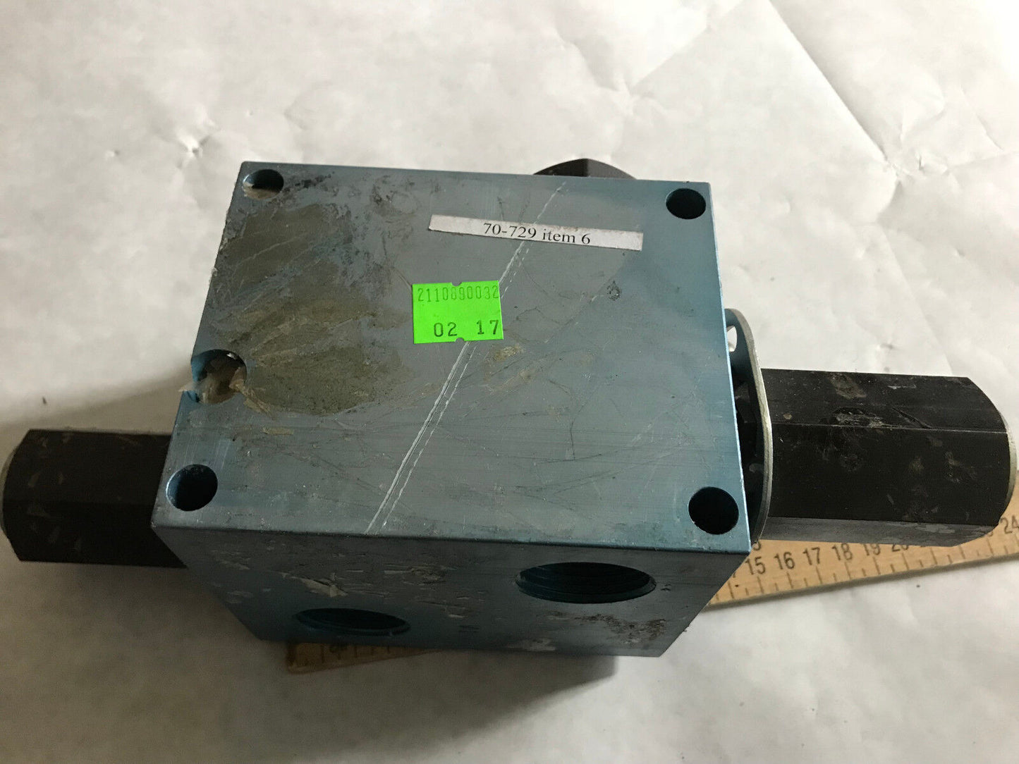 Racine Fh9-Lebh-T08,Racine Bosch Valve Block Fh9-Lebh-T08 1"Npt 4 Ports,Eo