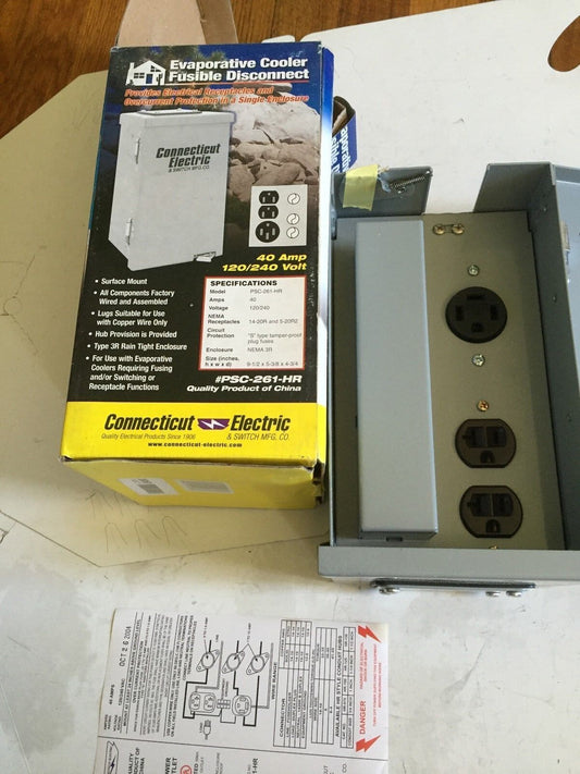 New Connecticut Electric Psc-261-Hr  Evaporative Cooler Fusible,Cz