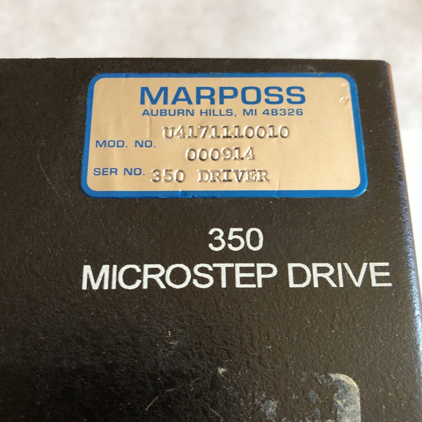 Marposs U4171110010 ,Marposs U4171110010 000914 350 Microstep Drive,Bi