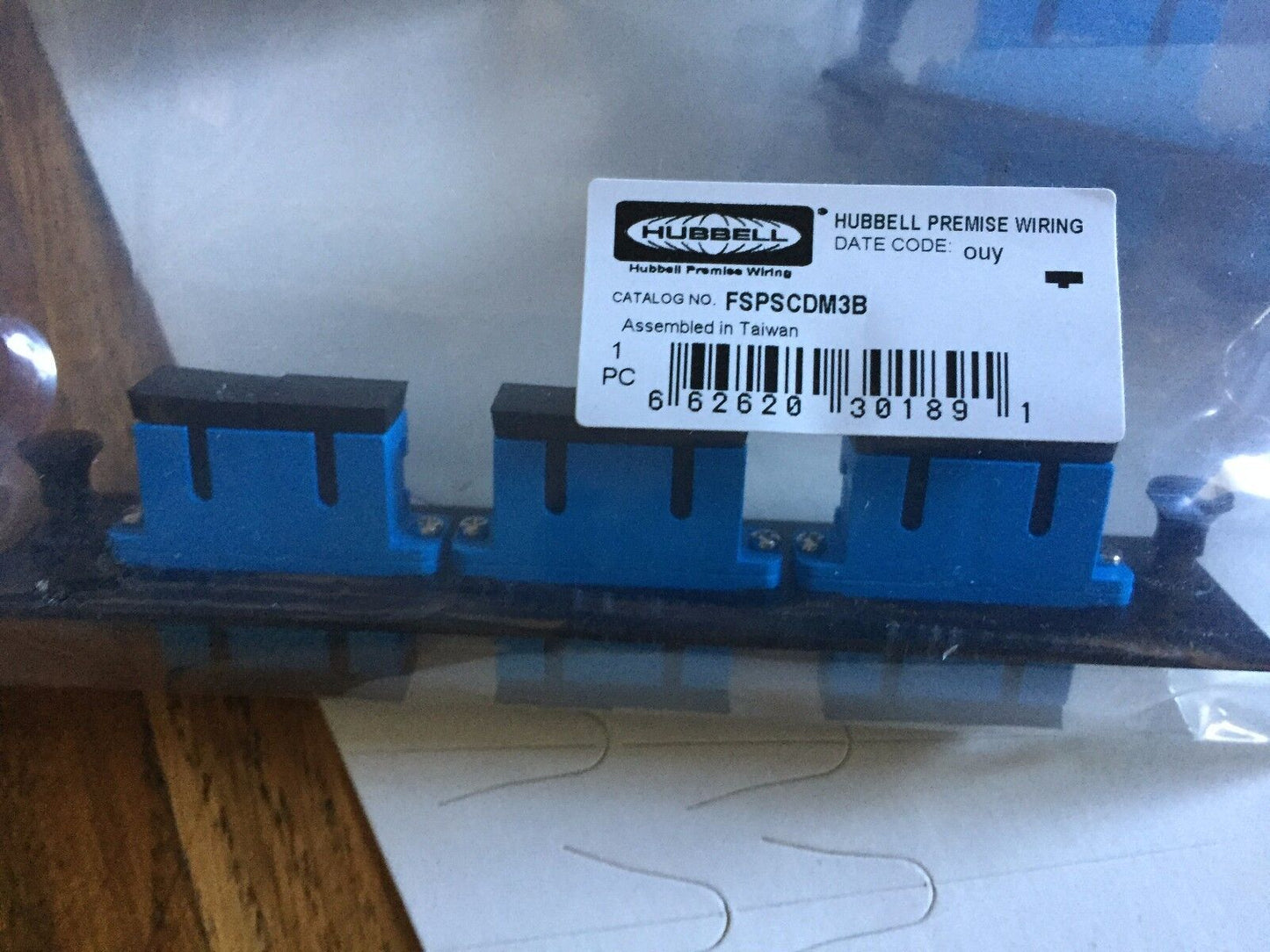 New Hubbell Fspscdm3b Adapter Panel, Premise Wiring,Bt