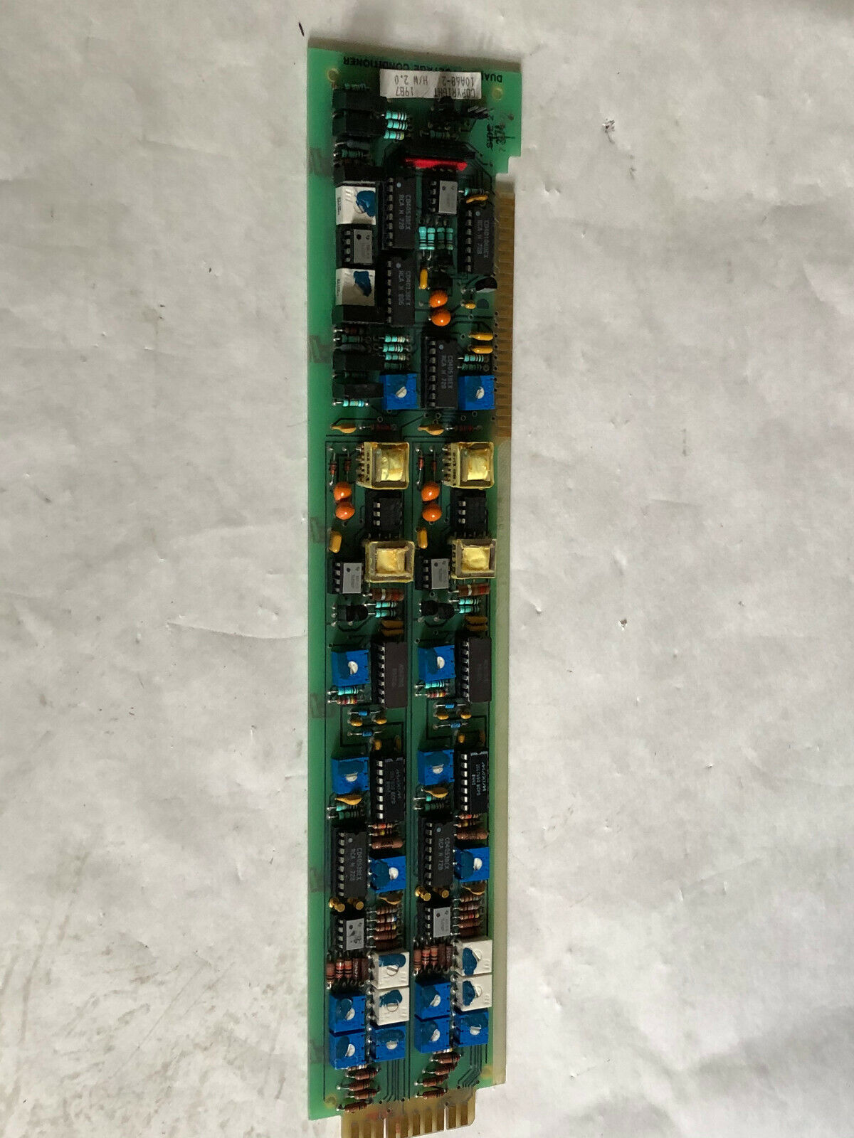 Daytronic 10A68-2 H/W 2.0,7-5-87,73868 2,Dula Voltage Conditioner 10A68-2,Bt,Cg