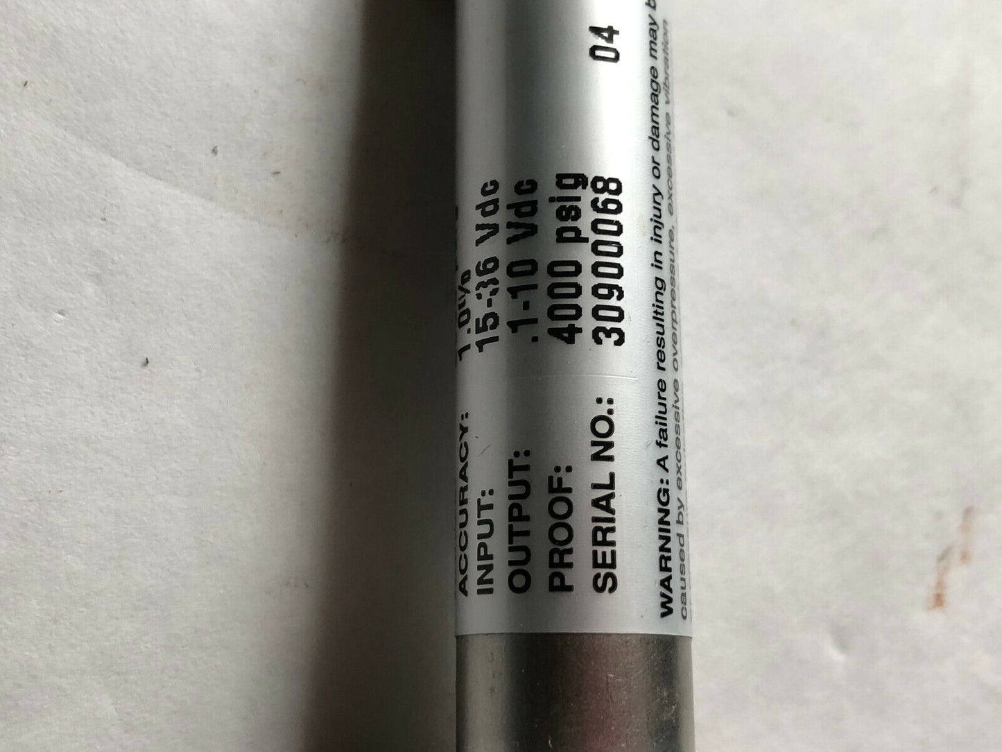 New Ashcroft K17mek12c12000 Pressure Transducer,2000 Psig,K17mek12c12000#,Si
