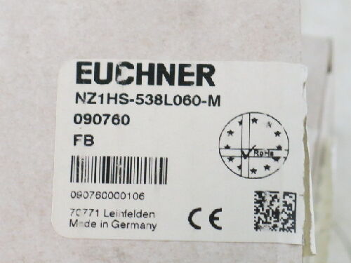 New Euchner Switch  Nz1hs-538L060-M,090760   En 60947-5-1  Ip67,Dc