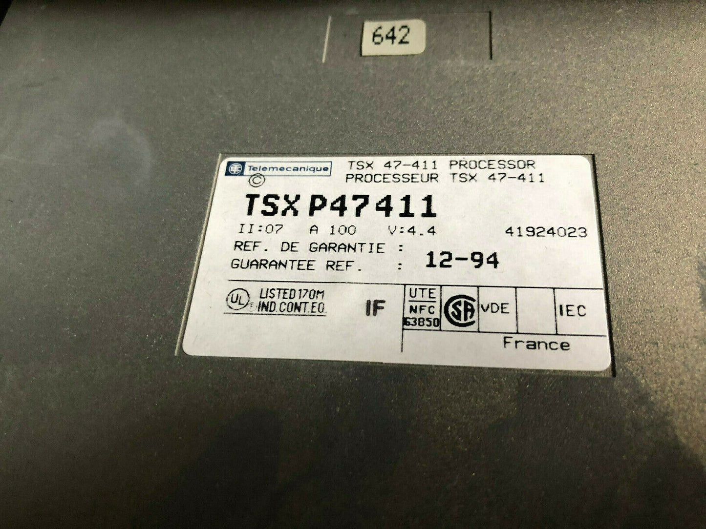New Telemecanique Tsxp47411,Tsx 47 40,Tsx P47411 Processor Module Tsx-47-411,Ch